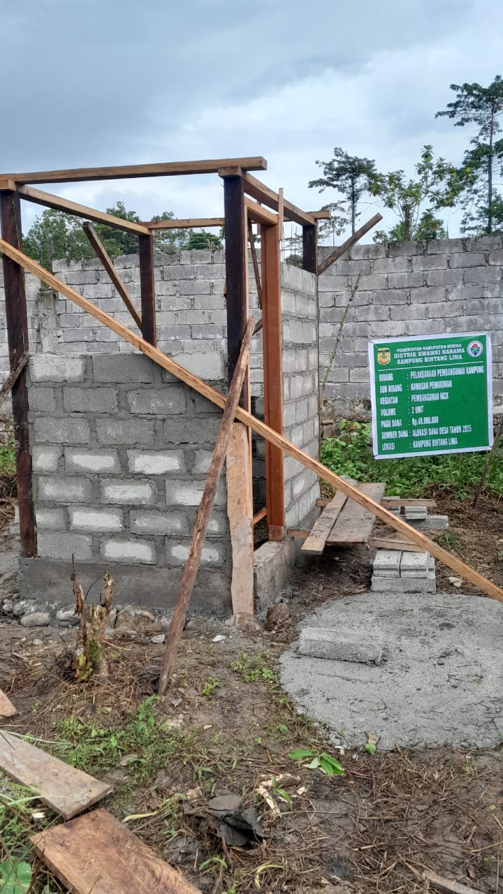 Kampung Bintang Lima, Bangun Balai Kampung dan MCK