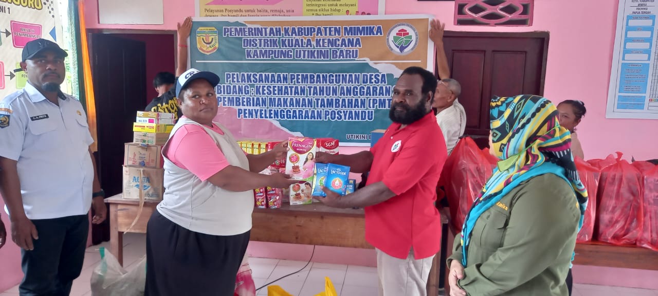 Pentingnya Hidup Bersih, Kampung Utikini Satu Gelar Penyuluhan Kesehatan dan Pemberian Makanan Tambahan
