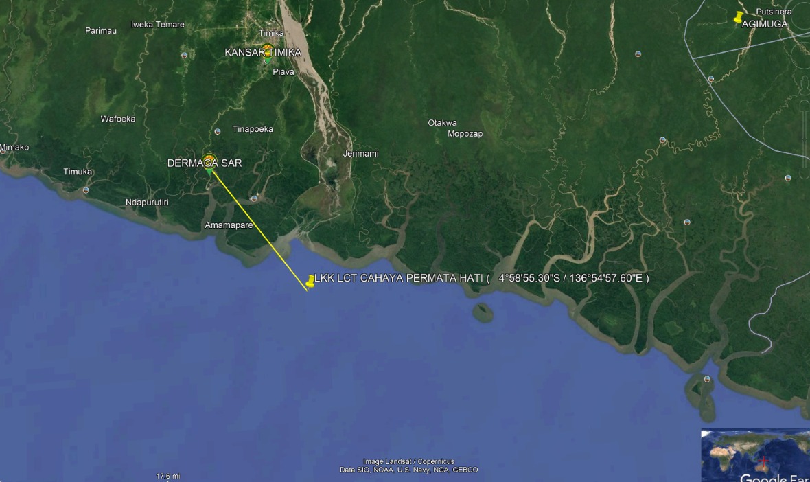 LCT Cahaya Permata Hati Bocor dan Tenggelam di Perairan Puriri, SAR Gabungan Bergerak