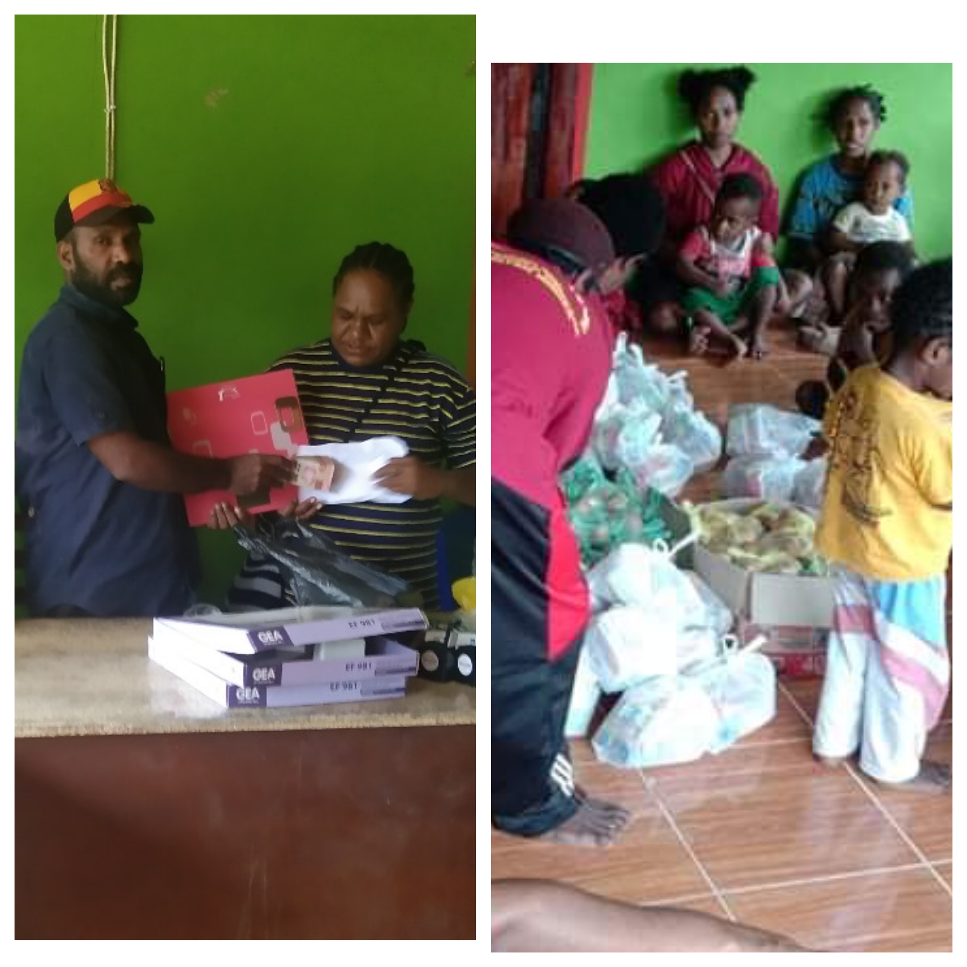 Pemberian Alat Posyandu dan Makanan Tambahan, Bukti Komitmen Kampung Utikini Dua Dalam Penanganan Stunting dan Pelayanan Kesehatan