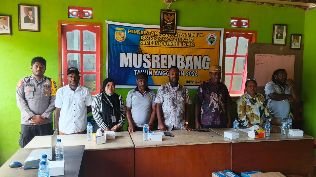 UTIKINI II GELAR MUSRENBANG, PRIORITASKAN PEMBANGUNAN KANTOR KAMPUNG, AIR BERSIH, DAN MCK