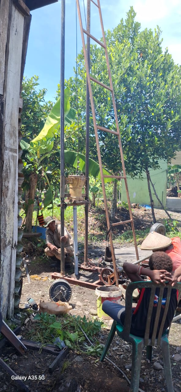 Proses pembuatan sumur bor