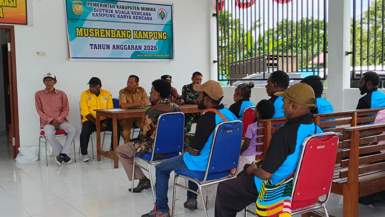 Suasana Musrenbang Kampung 2026 di Kampung Karya Kencana