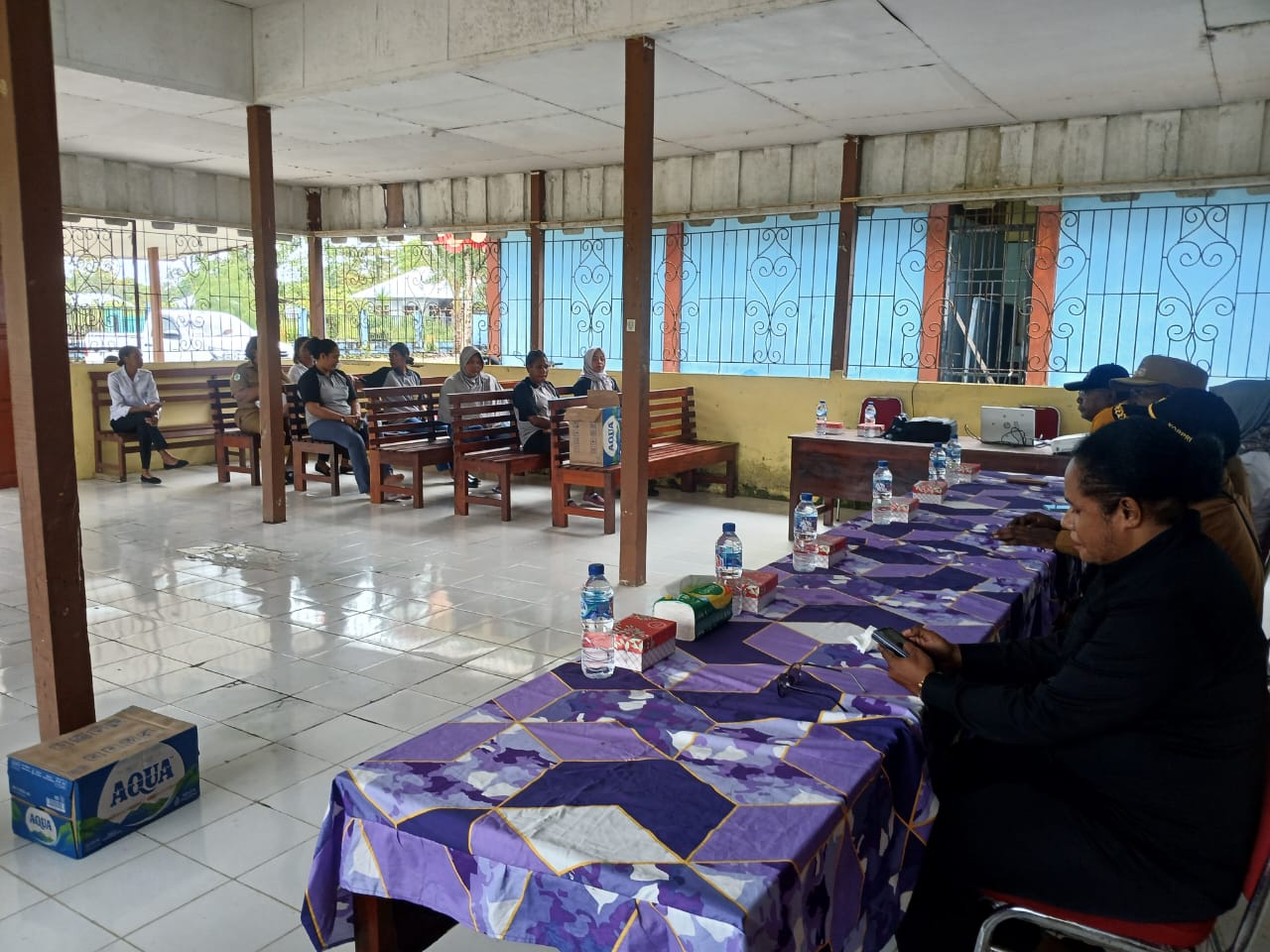 Suasana pembukaan kegiatan penyuluhan dan pelatihan kesehatan