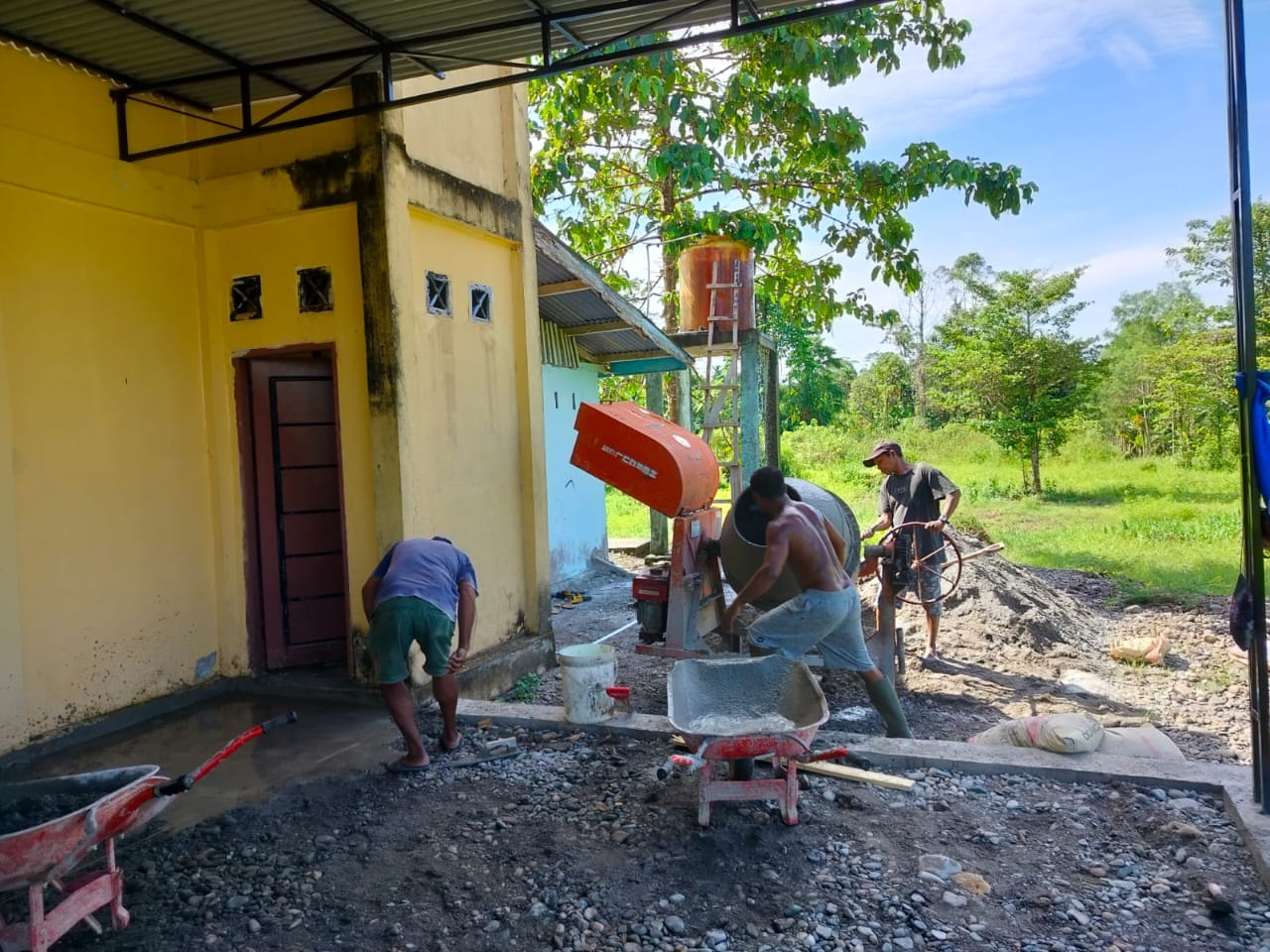 Proses pembuatan kanopi gereja katolik